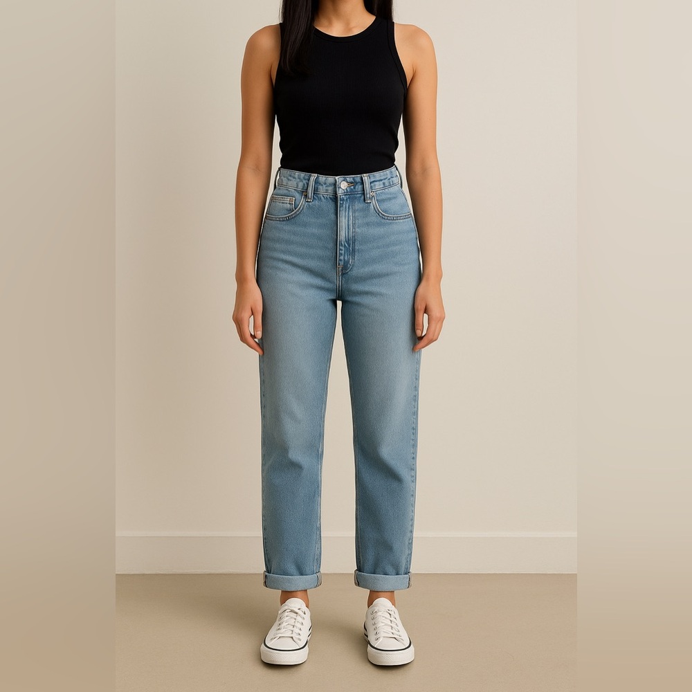 NWOT Zara Light Blue Boyfriend Jeans